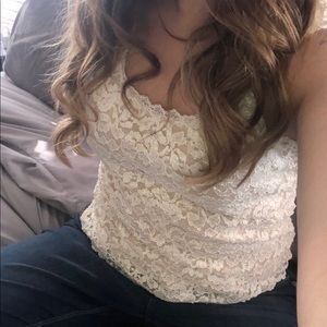 Cold water Creek Lace Tank